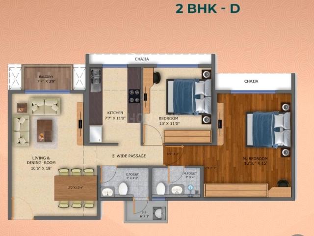 Flat for sale in Navi Mumbai, Nerul