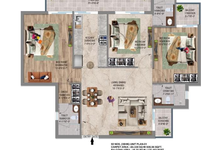 Flat for sale in Hariana