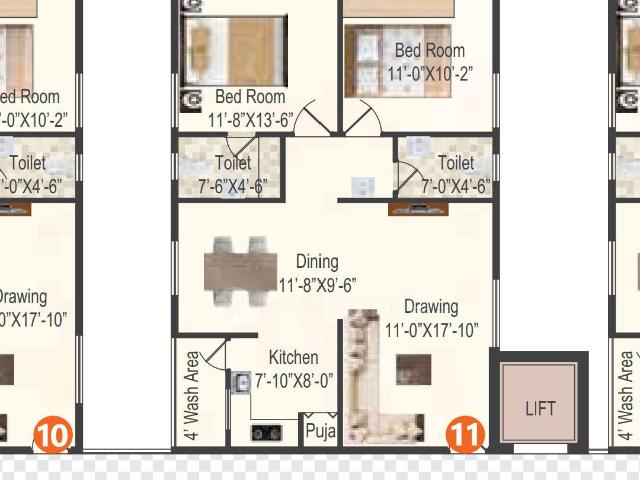 Flat for rent in Haidarabad, Telangana