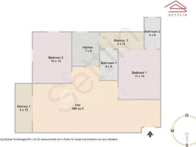 Flat for sale in Bangalore South, Cox Town - Bangalore