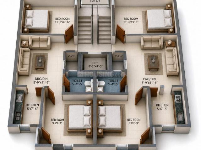 Flat for sale in East Delhi, Deri