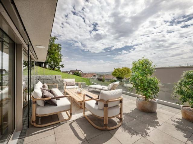 Terrassenwohnung kaufen in Oberlunkhofen, Aargau