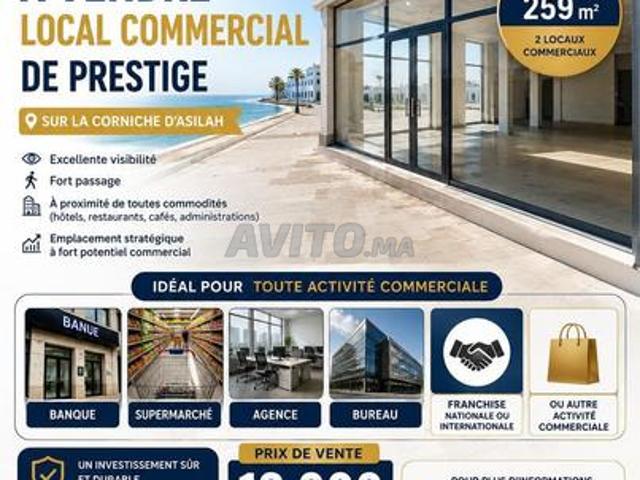 Local commercial vente à Assilah, Tanger-Tétouan