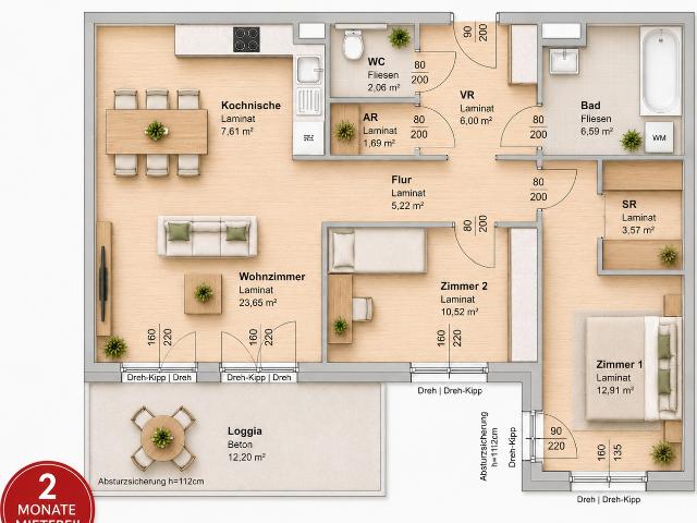 Apartment mieten in Gries, Gersdorf-Feistritz