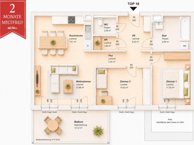 Apartment mieten in Gries, Gersdorf-Feistritz