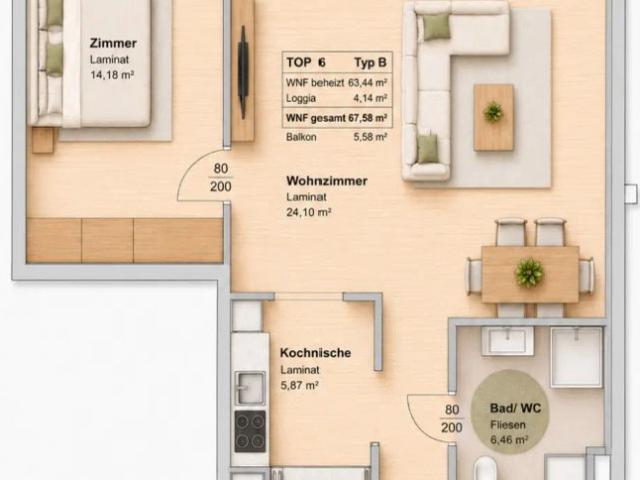 Apartment mieten in Gries, Gersdorf-Feistritz