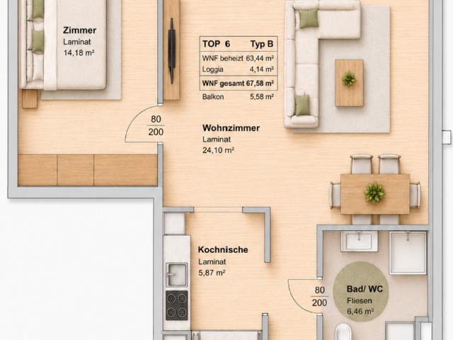 Apartment mieten in Gries, Gersdorf-Feistritz