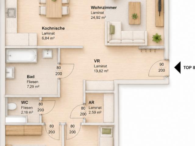 Apartment mieten in Gries, Gersdorf-Feistritz