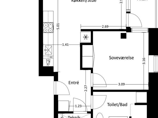 Lejlighed til leje i Hørsholm, Brøndby