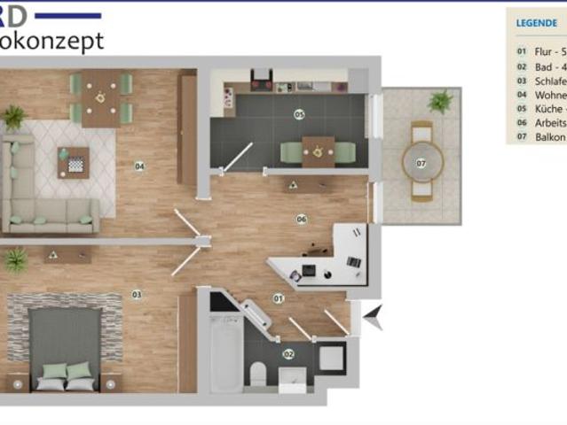 Wohnung mieten in Ostviertel, Gera