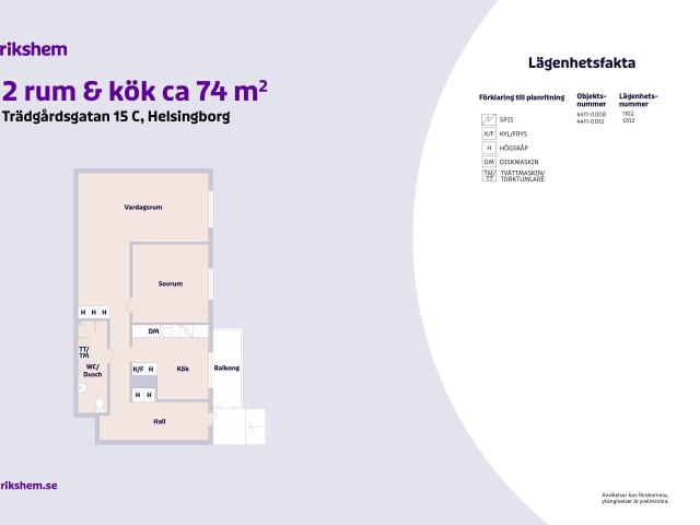 Lägenhet hyra i Helsingborg, Skåne