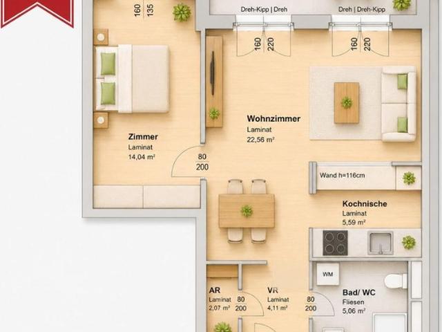 Wohnung mieten in Eggenberg, Gersdorf-Feistritz