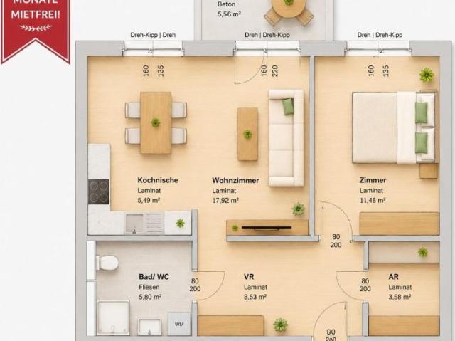 Wohnung mieten in Eggenberg, Gersdorf-Feistritz