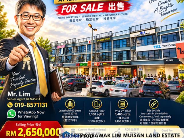 Shop for sale in Kuching, Bahagian Kuching