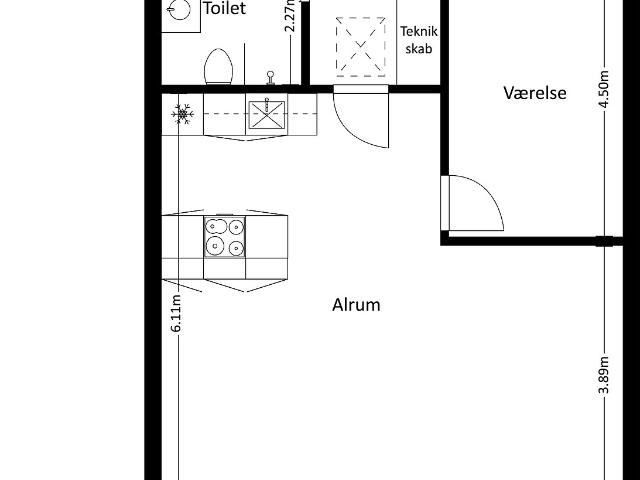Villa til leje i Hanehoved, Halsnæs Kommune