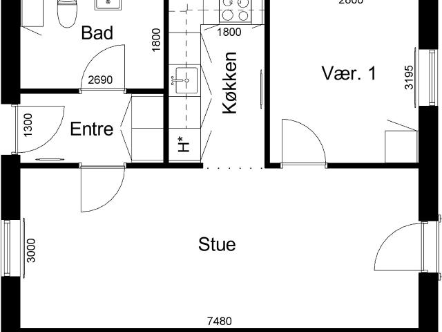 Lejlighed til leje i Aalestrup, Brønderslev-Dronninglund