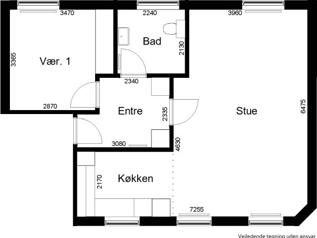 Lejlighed til leje i Roslev, Århus