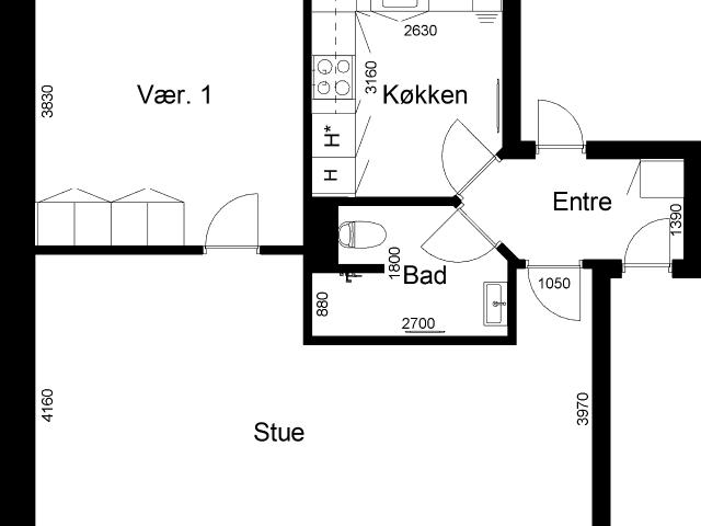 Lejlighed til leje i Toftlund, Tønder