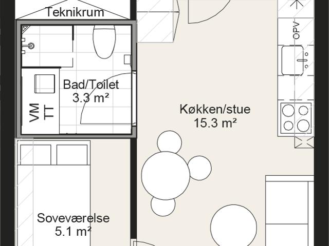 Lejlighed til leje i Slagelse