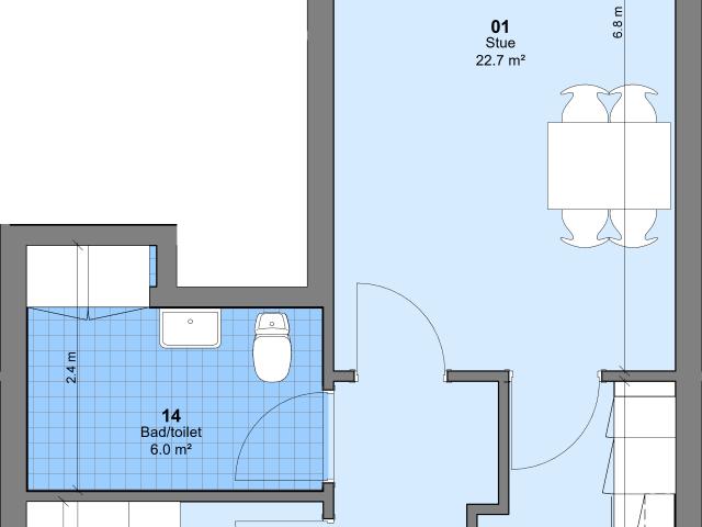 Lejlighed til leje i Fluebjerg, Ejby