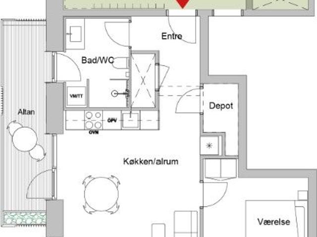 Lejlighed til leje i Frederiksberg C, Brøndby
