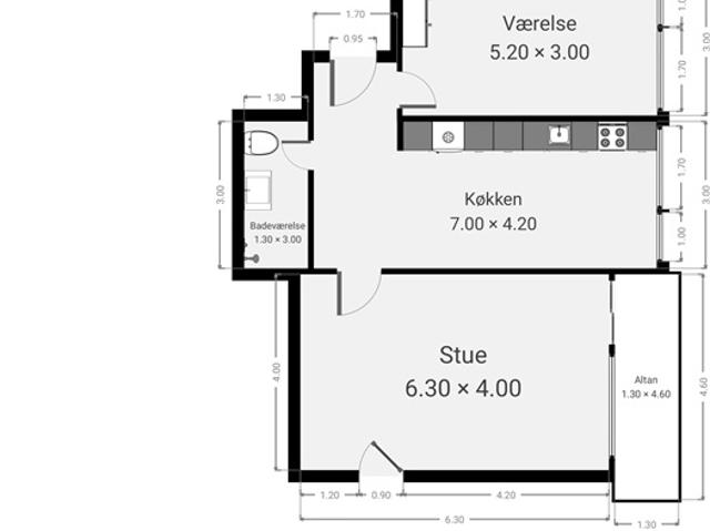 Lejlighed til leje i Herning, Århus