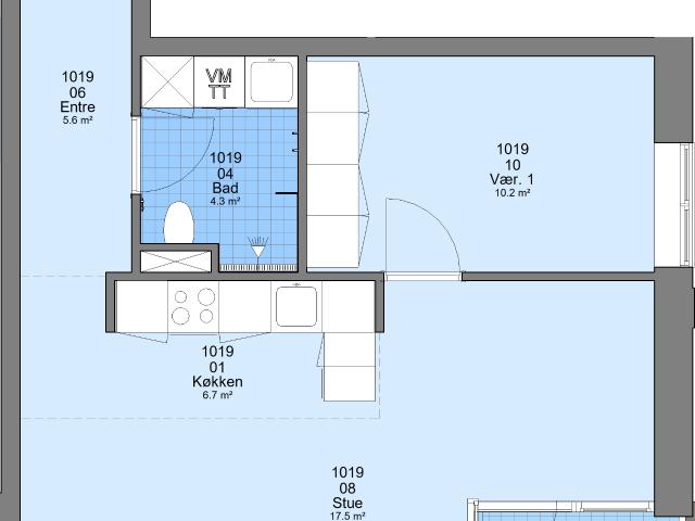 Lejlighed til leje i Beder-Malling, Århus