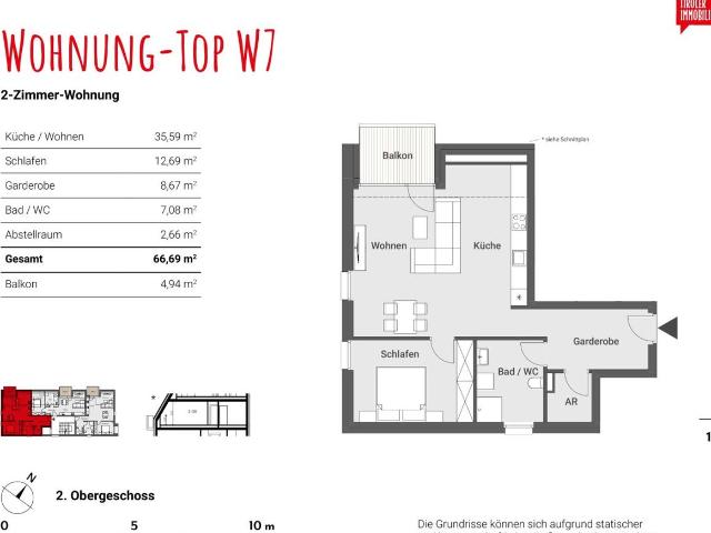 Etagenwohnung kaufen in Kufstein