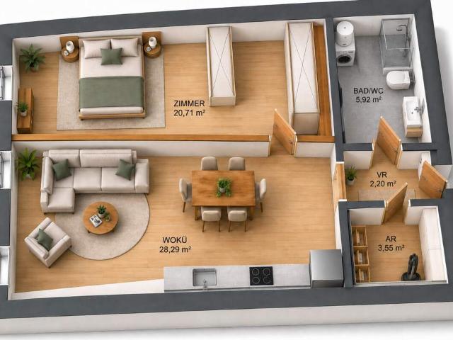 Wohnung kaufen in Haselbach, Braunau am Inn
