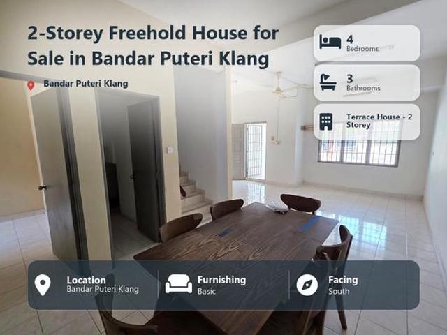 Terraced House for sale in Bandar Puteri Klang, Bandaraya Klang