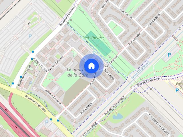 Apartment for rent in Le quartier de la Gare, Brossard