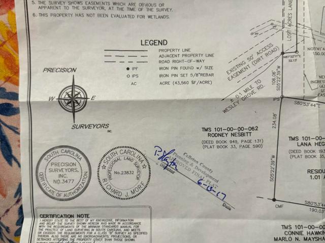 Land for sale in Cottageville, Colleton County