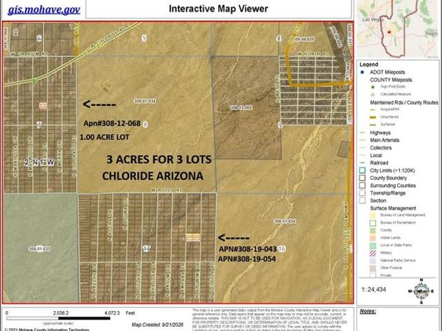 Land for sale in Chloride, Arizona