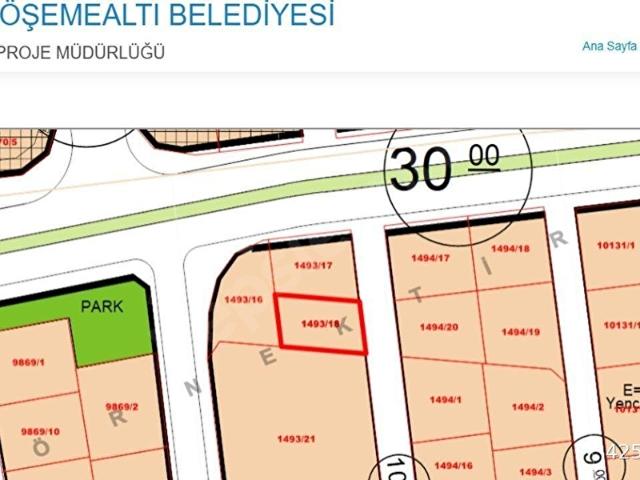 Döşemealti, Antalya içerisinde satılık Arsa