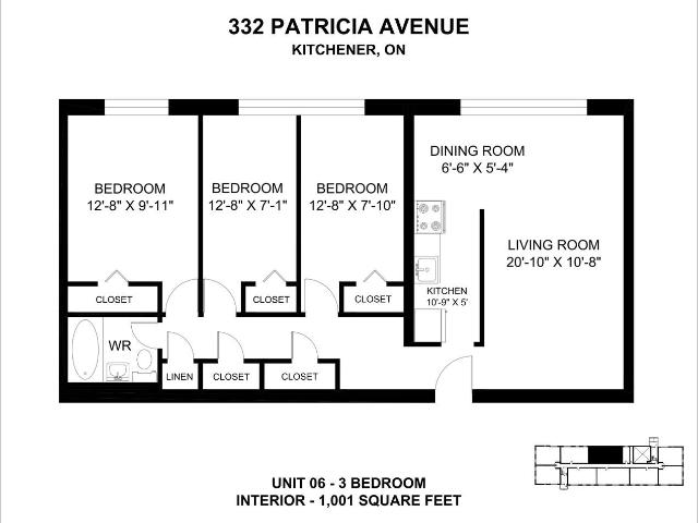 Apartment for rent in Kitchener, Ontario