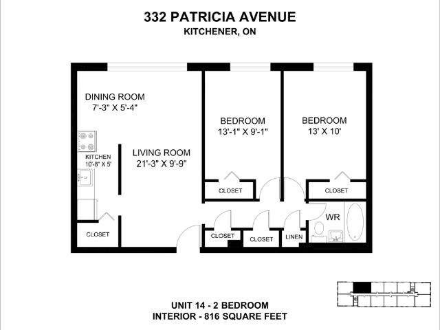 Apartment for rent in Cherry Hill, Kitchener