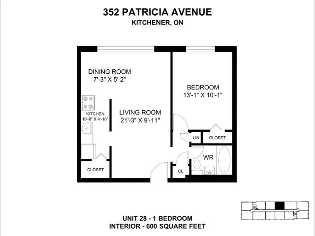 Apartment for rent in Cherry Hill, Kitchener