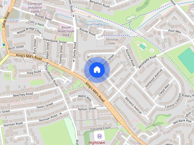 House for rent in King's Mills, Wrexham