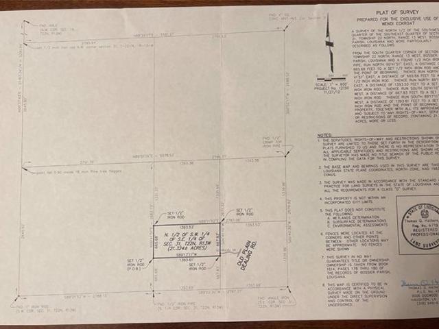 Land for sale in Plain Dealing, Louisiana
