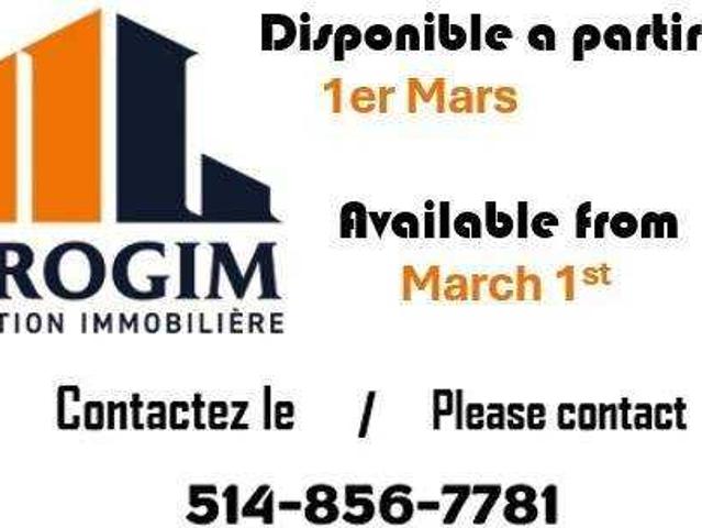 Apartment for rent in St. Leonard's, Quebec