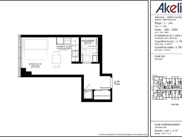 Apartment for rent in St. Leonard's, Quebec