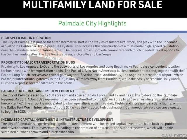 Land for sale in Palmdale, California