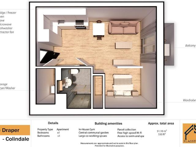 Studio for rent in Beaufort Park, Greater London