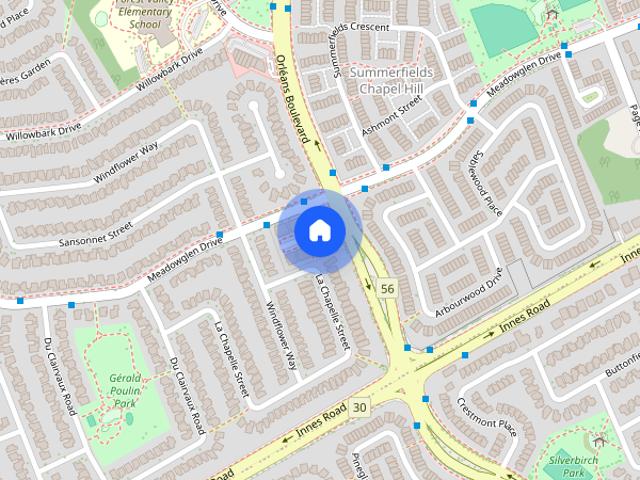 Townhouse for rent in Chapel Hill North, Ottawa