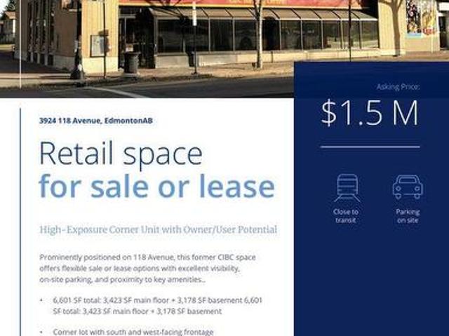 Commercial for sale in Beverly Heights, Edmonton