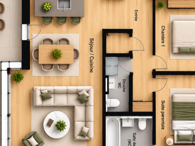 Apartment mieten in Grand-Mont, Le Mont-sur-Lausanne