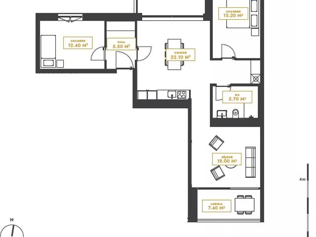 Apartment mieten in Crissier, Waadt