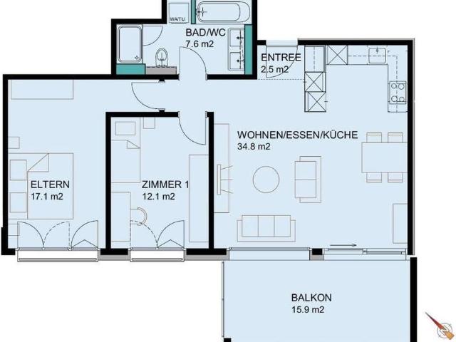 Apartment mieten in Rheineck, St. Gallen