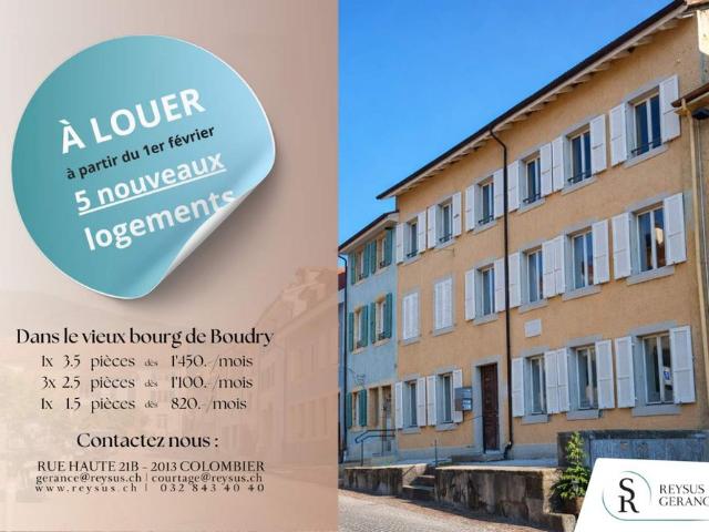 Apartment mieten in Areuse