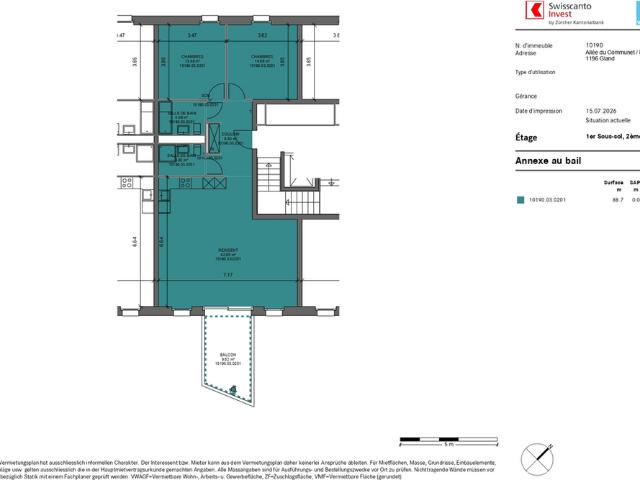 Apartment mieten in Gland, Waadt